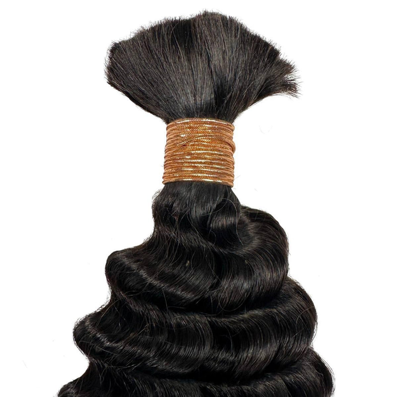 Deep Wave Bulk Human Braiding Hair