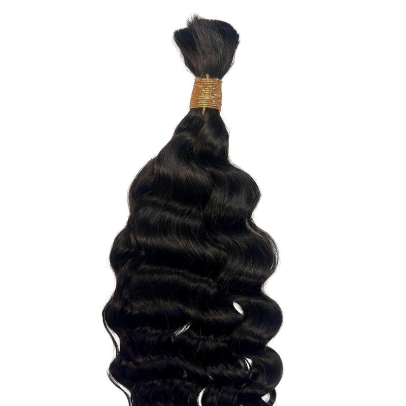 Beach Wave Bulk Human Braiding Hair